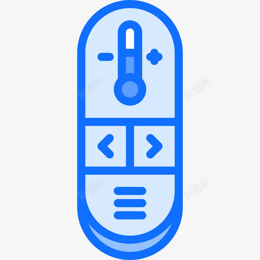 遥控器智能屋22蓝色图标svg_新图网 https://ixintu.com 智能 蓝色 遥控器