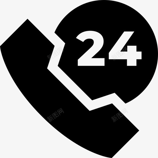电话客户服务43已填充图标svg_新图网 https://ixintu.com 填充 客户服务 电话