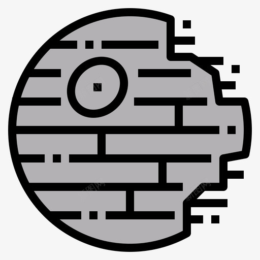 空间站太空战争4线性颜色图标svg_新图网 https://ixintu.com 太空 战争 空间站 线性 颜色
