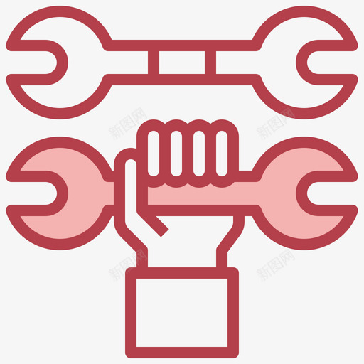 扳手工程76其他图标svg_新图网 https://ixintu.com 其他 工程 扳手