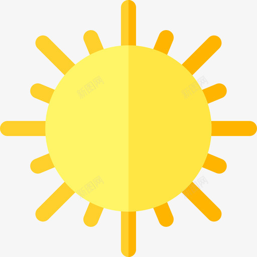 太阳244号天气平坦图标svg_新图网 https://ixintu.com 244号 天气 太阳 平坦