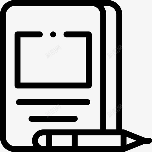 日记青少年1直系图标svg_新图网 https://ixintu.com 日记 直系 青少年