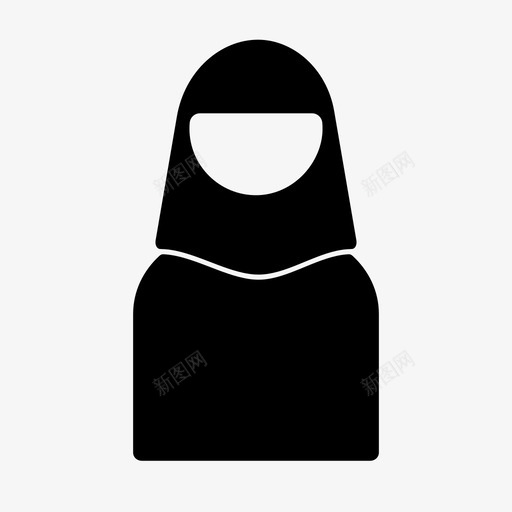 穆斯林妇女伊斯兰教拉马丹图标svg_新图网 https://ixintu.com 伊斯兰教 妇女 拉马 穆斯林