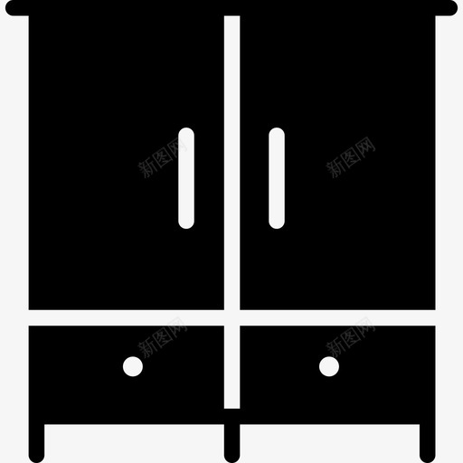 衣柜衣服家具图标svg_新图网 https://ixintu.com 家具 衣服 衣柜 雕刻