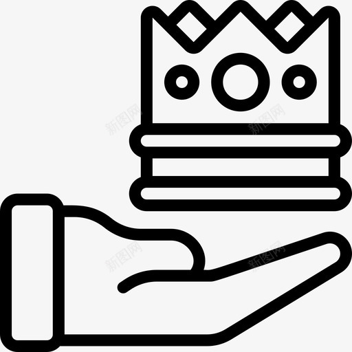 皇冠君主制3直系图标svg_新图网 https://ixintu.com 君主制 皇冠 直系