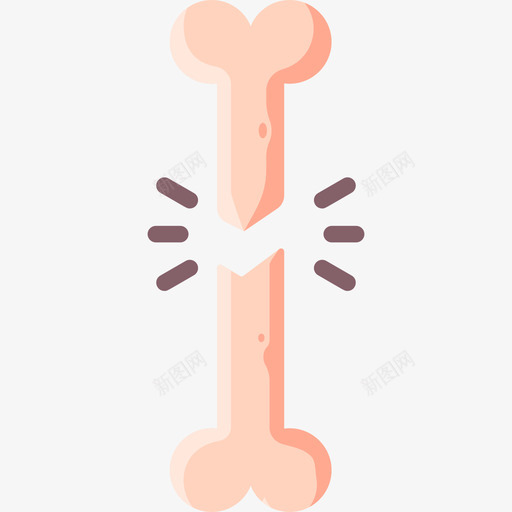 骨折医用190扁平图标svg_新图网 https://ixintu.com 医用 扁平 骨折