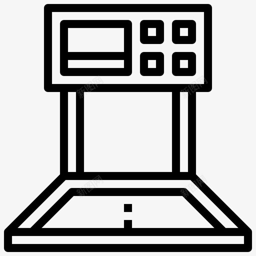 跑步机运动跑步直线运动图标svg_新图网 https://ixintu.com 直线 跑步 跑步机 运动