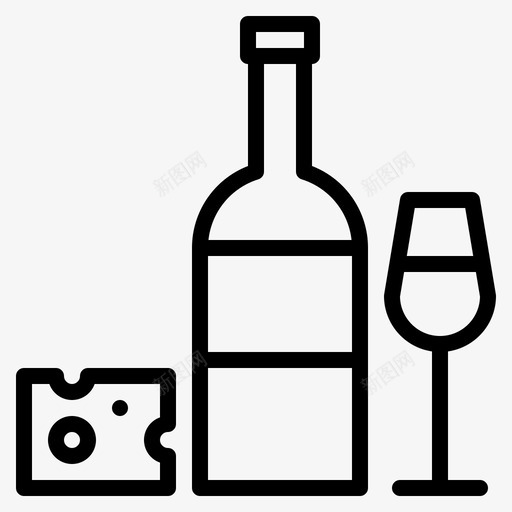 酒饮料45轮廓图标svg_新图网 https://ixintu.com 轮廓 饮料