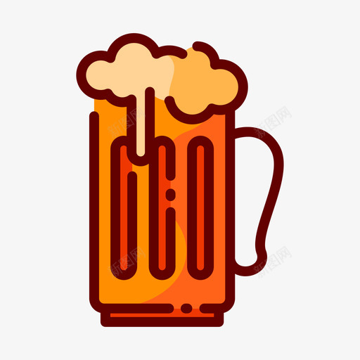 啤酒超市58线性颜色图标svg_新图网 https://ixintu.com 啤酒 线性 超市 颜色