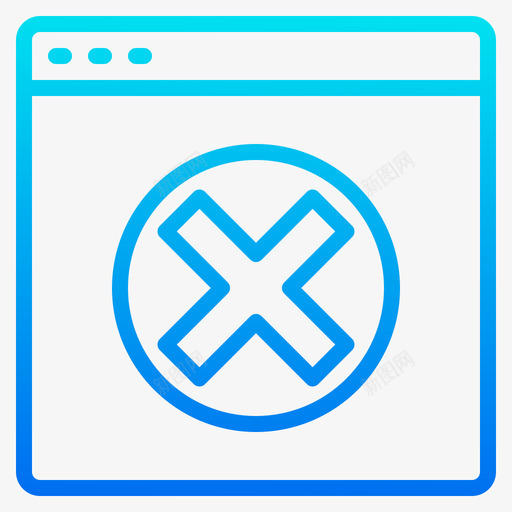 404错误互联网和浏览器4渐变图标svg_新图网 https://ixintu.com 互联网 浏览器 渐变 错误