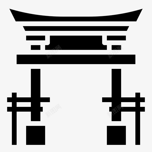 都灵门世界地标1填充图标svg_新图网 https://ixintu.com 世界 地标 填充 都灵