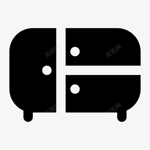 圆形抽屉橱柜梳妆台图标svg_新图网 https://ixintu.com 圆形 实心 家具 家居 抽屉 梳妆台 橱柜