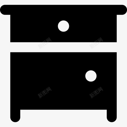 床头柜家具桌子图标svg_新图网 https://ixintu.com 家具 床头柜 桌子 雕刻