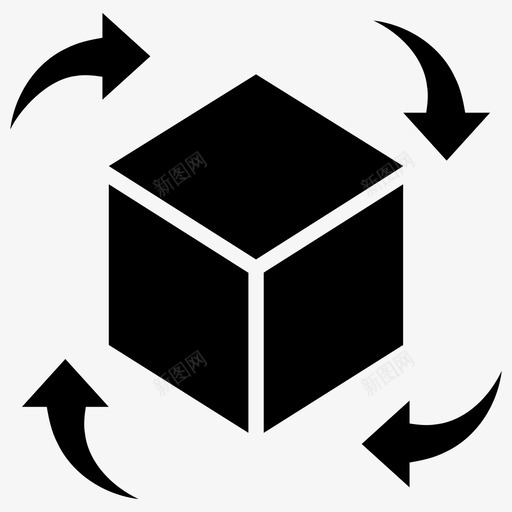 三维块立方体形状图标svg_新图网 https://ixintu.com 三维 图标 实体 实体图 形状 数学 正方形 立方体 虚拟现实