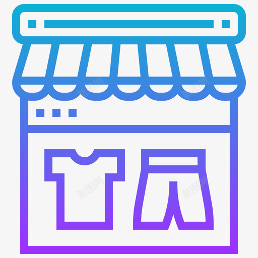 网上商店现代商业4梯度图标svg_新图网 https://ixintu.com 商业 梯度 现代 网上商店