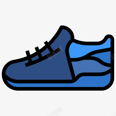 篮球鞋27码线性颜色图标图标