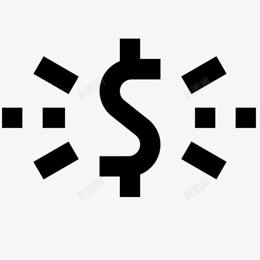 金钱观念货币美元图标svg_新图网 https://ixintu.com 商业 美元 观念 货币 金融 金钱
