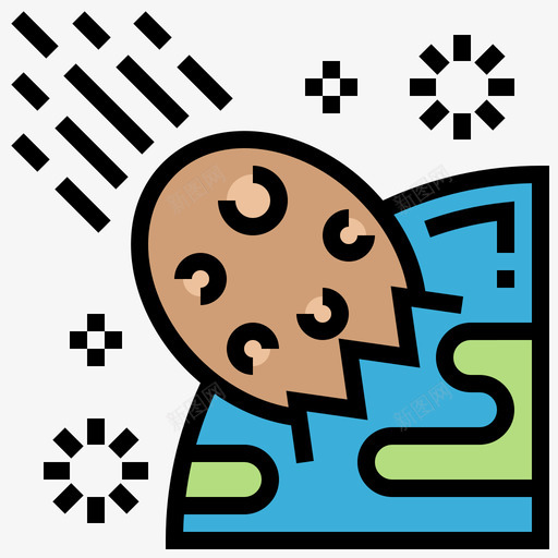 碰撞航天4线性颜色图标svg_新图网 https://ixintu.com 碰撞 线性 航天 颜色