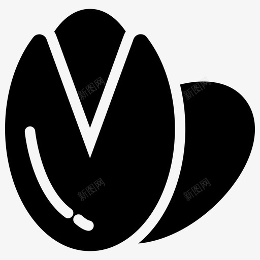 开心果食物健康饮食图标svg_新图网 https://ixintu.com 健康饮食 图标 坚果 字形 开心果 快餐 水果 种子 蔬菜 食物