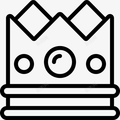 皇冠君主制3直系图标svg_新图网 https://ixintu.com 君主制 皇冠 直系