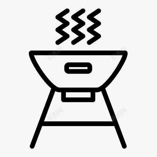 烧烤海滩夏日图标svg_新图网 https://ixintu.com 乐趣 夏日 度假 海滩 烧烤