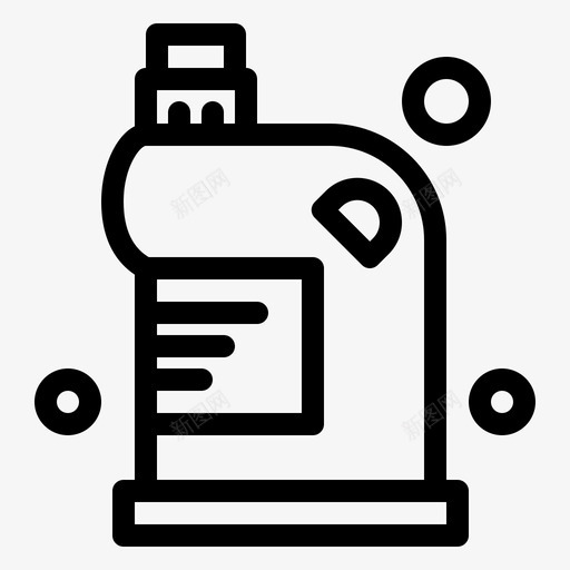 清洁排水液体图标svg_新图网 https://ixintu.com 家用 排水 液体 清洁 管线