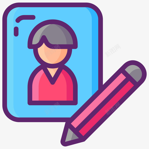 编辑信息约会应用程序11线性颜色图标svg_新图网 https://ixintu.com 信息 应用程序 约会 线性 编辑 颜色