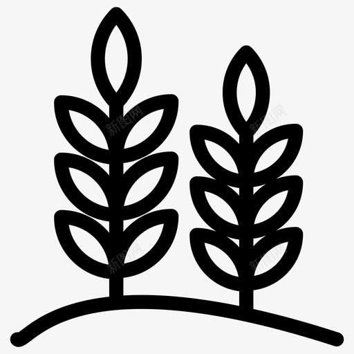 草药食物配料图标svg_新图网 https://ixintu.com 叶菜 图标 快餐店 植物 水果 草药 蔬菜 配料 食物