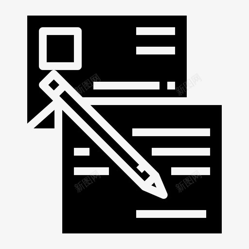 签合同协议业务图标svg_新图网 https://ixintu.com 业务 务实 协议 合同 商务 电子 签名