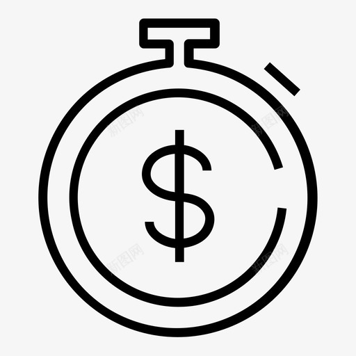 截止日期秒表计时器图标svg_新图网 https://ixintu.com 图标 截止 截止日 日期 秒表 计时器 财务