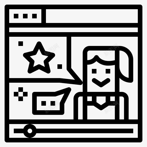 影响者youtuber直系图标svg_新图网 https://ixintu.com youtuber 影响 直系