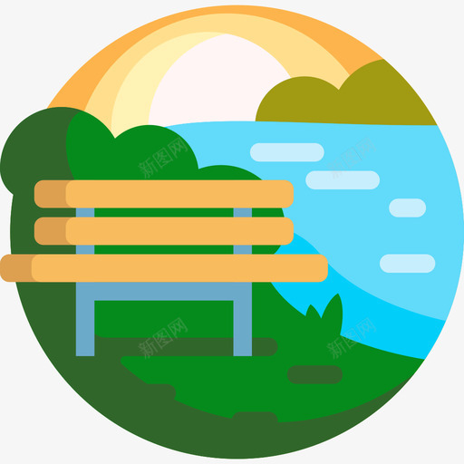 公园景观20平坦图标svg_新图网 https://ixintu.com 公园 平坦 景观