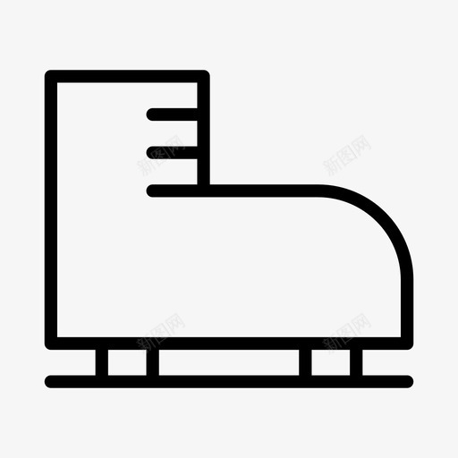 鞋冰冷玩图标svg_新图网 https://ixintu.com 冬天 滑雪 轮廓 鞋冰