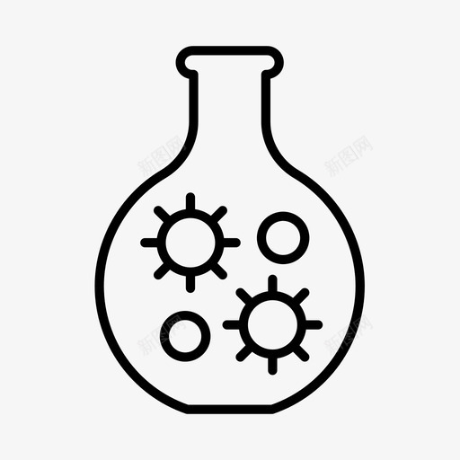 化学实验室医学图标svg_新图网 https://ixintu.com 化学 医学 实验室 病理学 科学