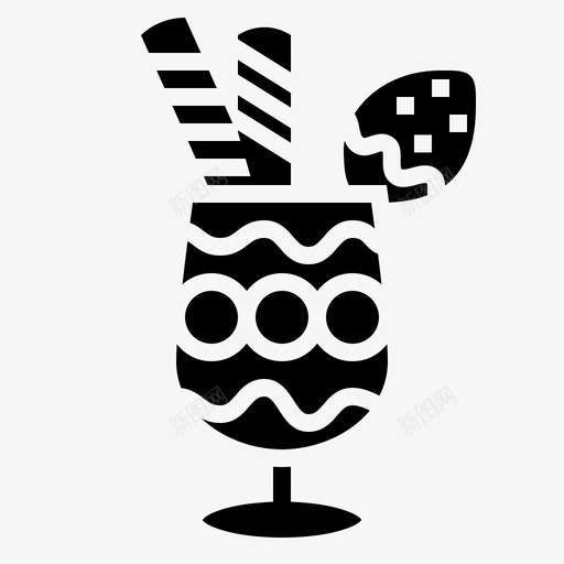 冰沙饮料42字形图标svg_新图网 https://ixintu.com 冰沙 字形 饮料