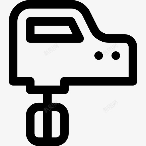 搅拌机厨房126线性图标svg_新图网 https://ixintu.com 厨房 搅拌机 线性
