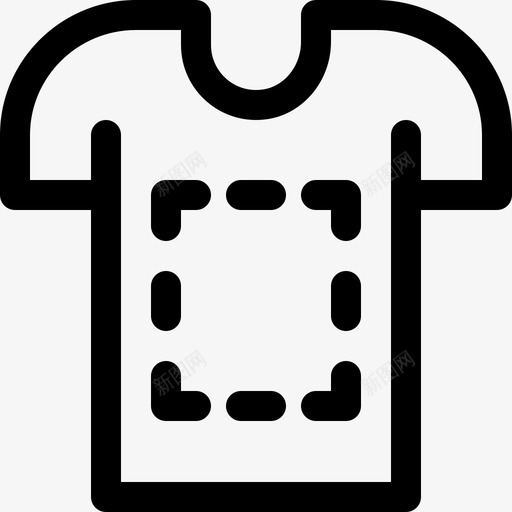 T恤印花47直线型图标svg_新图网 https://ixintu.com 印花 直线 线型