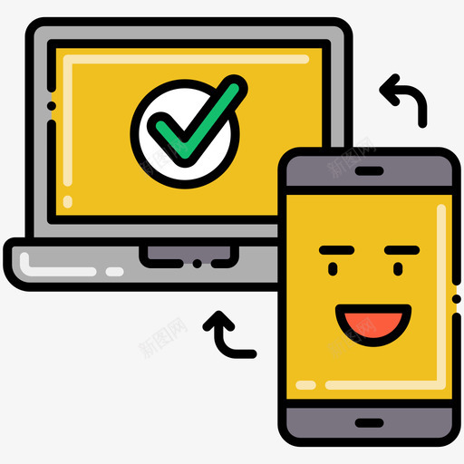 响应ux和ui图标线性颜色svg_新图网 https://ixintu.com ui ux 响应 图标 线性 颜色