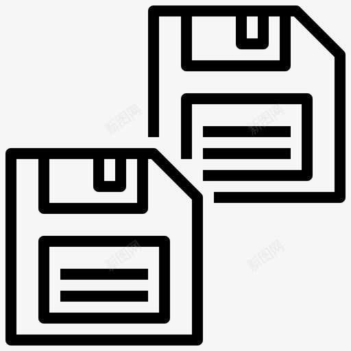 软盘通信28线性图标svg_新图网 https://ixintu.com 线性 软盘 通信