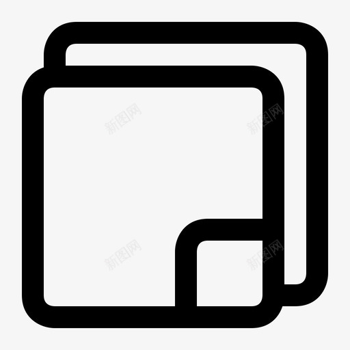 图层添加文档图标svg_新图网 https://ixintu.com 图层 文档 正方形 添加 纸张