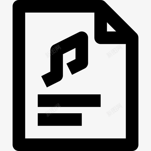 文件声音和音乐1线性图标svg_新图网 https://ixintu.com 声音 文件 线性 音乐