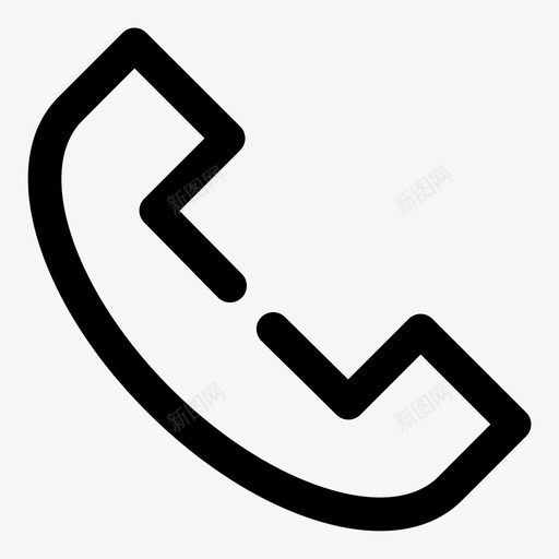 接听电话来电联系人图标svg_新图网 https://ixintu.com bold gap 接听 来电 电话 真棒 联系人