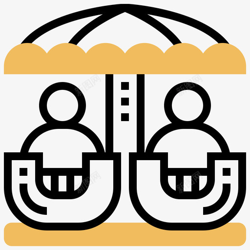 黄影城61号游乐园图标svg_新图网 https://ixintu.com 61号 影城 游乐园 黄影城