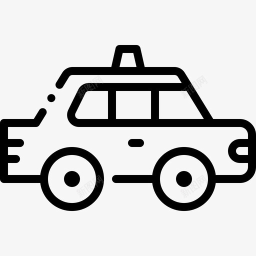 出租车交通163直达图标svg_新图网 https://ixintu.com 交通 出租车 直达