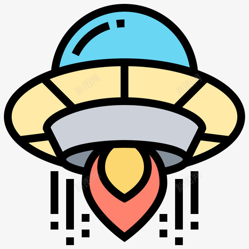 不明飞行物航天4线性颜色图标svg_新图网 https://ixintu.com 不明飞行物 线性 航天 颜色