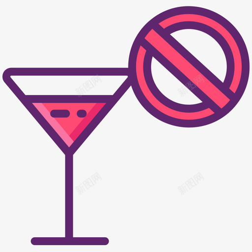 鸡尾酒美食家线性颜色图标svg_新图网 https://ixintu.com 线性 美食家 颜色 鸡尾酒