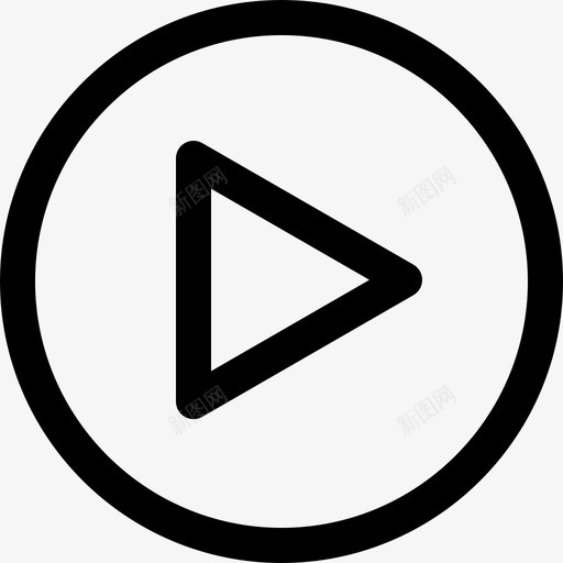 播放按钮音视频1线性图标svg_新图网 https://ixintu.com 按钮 播放 线性 音视频