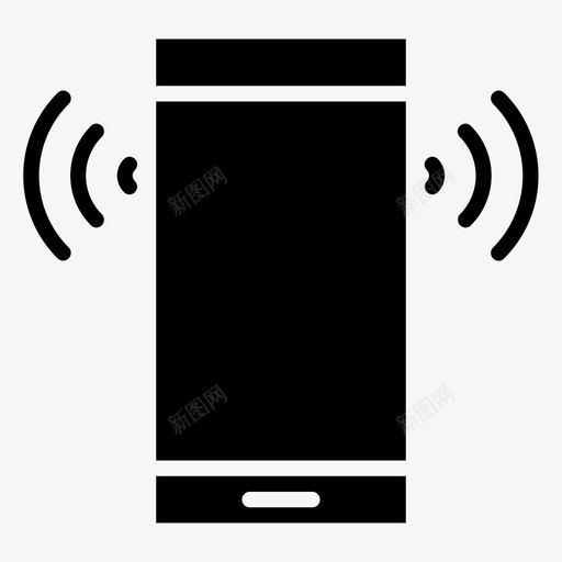 响铃电话呼叫联系人图标svg_新图网 https://ixintu.com 呼叫 响铃 字形 手机 智能 电话 联系人 计算机