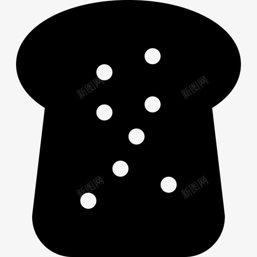 吐司食物饮料9填充图标svg_新图网 https://ixintu.com 吐司 填充 食物 饮料