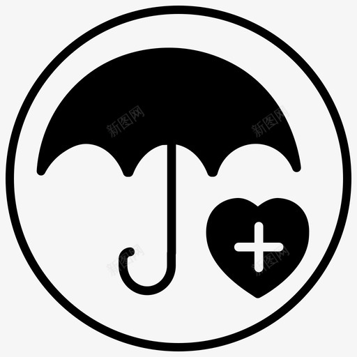 健康保险医疗保健人寿保险图标svg_新图网 https://ixintu.com 2Blackfill 人寿保险 保险箱 健康保险 医疗 医疗保健 医疗保险